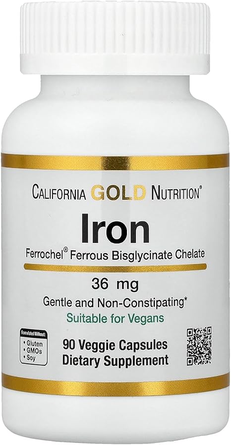 IRON FERROUS BISGLYCINATE CHELATE 36MG