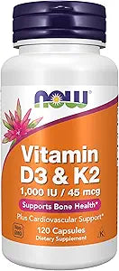 VITAMIN D-3 & K-2 1000 IU 120 CAPSULES