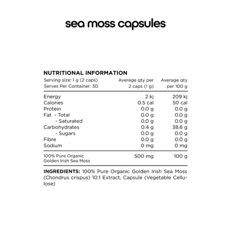 Golden Irish Sea Moss (Caps) by Switch Nutrition