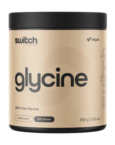 100% Pure Glycine by Switch Nutrition 200Servs